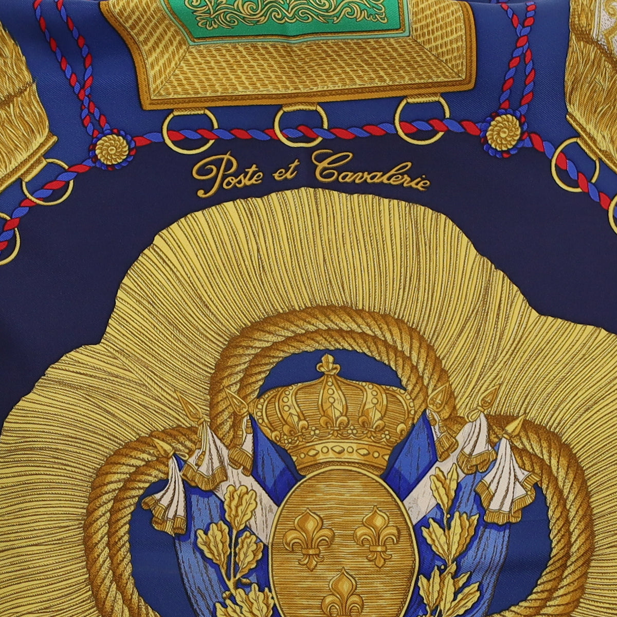 Hermès Poste et Cavalerie Silk Scarf
