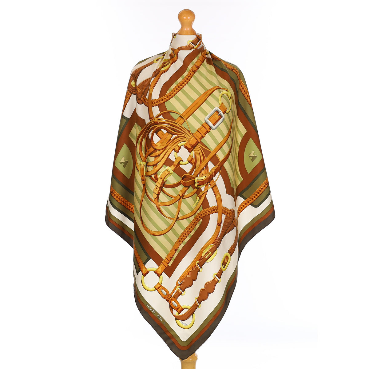 Hermès Coaching Vintage Silk Scarf