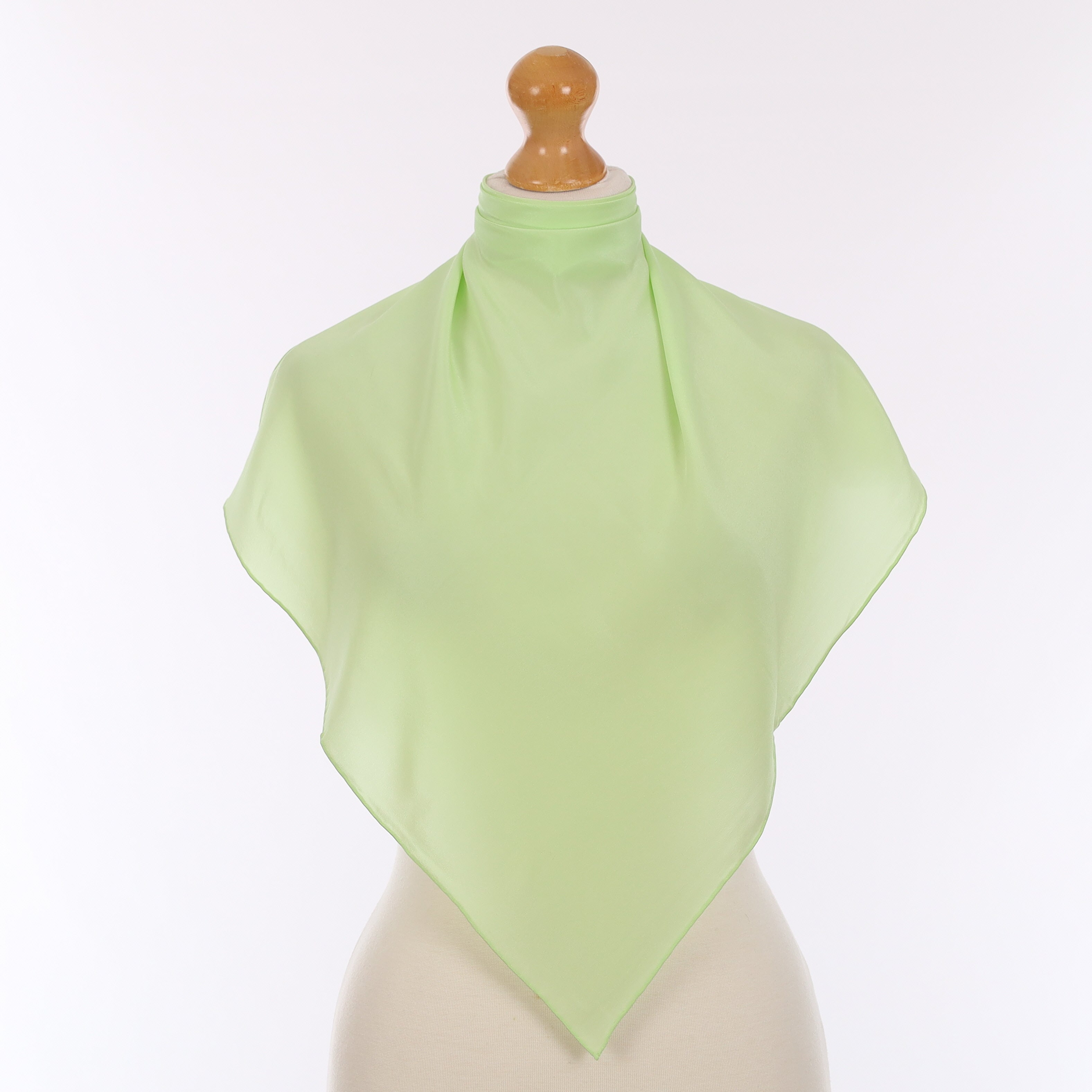 Brand New Soft Lime Green Silk Scarf