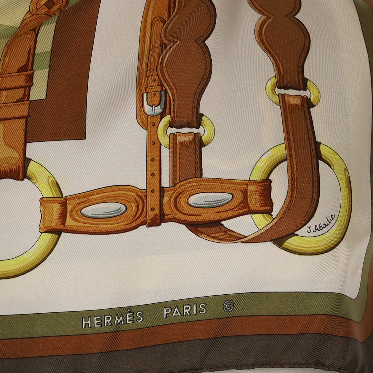 Hermès Coaching Vintage Silk Scarf