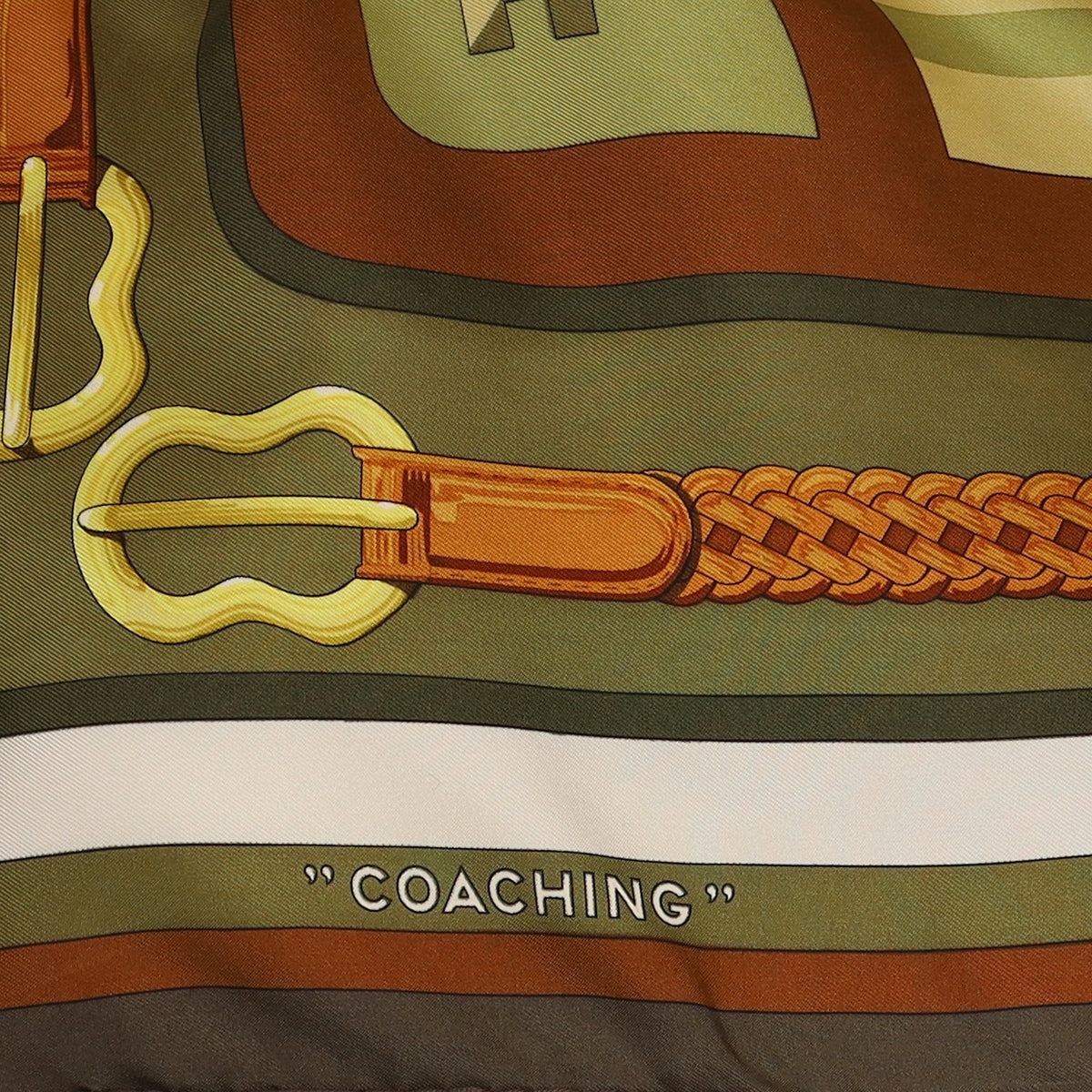 Hermès Coaching Vintage Silk Scarf