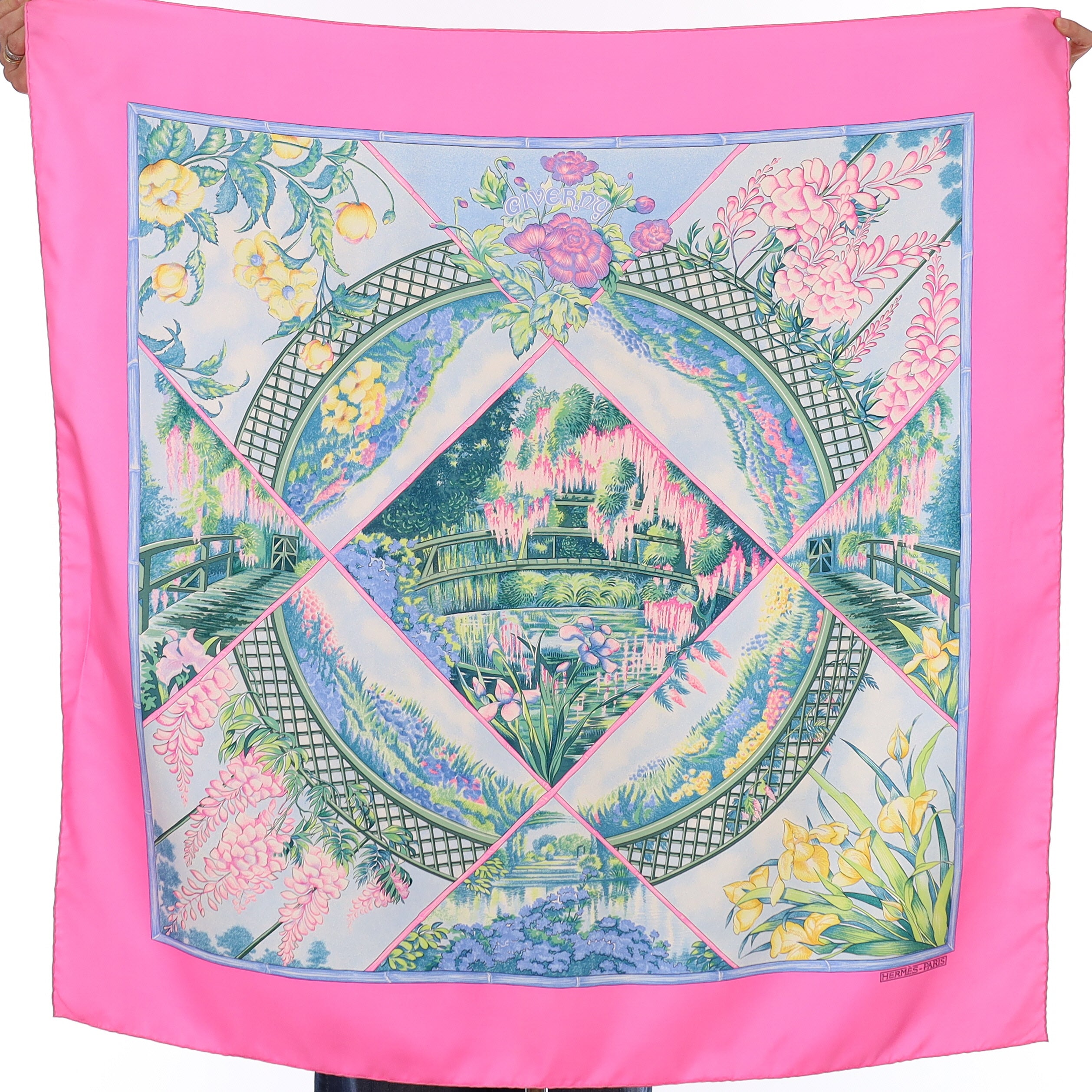 Pristine Hermès Giverny Silk Scarf