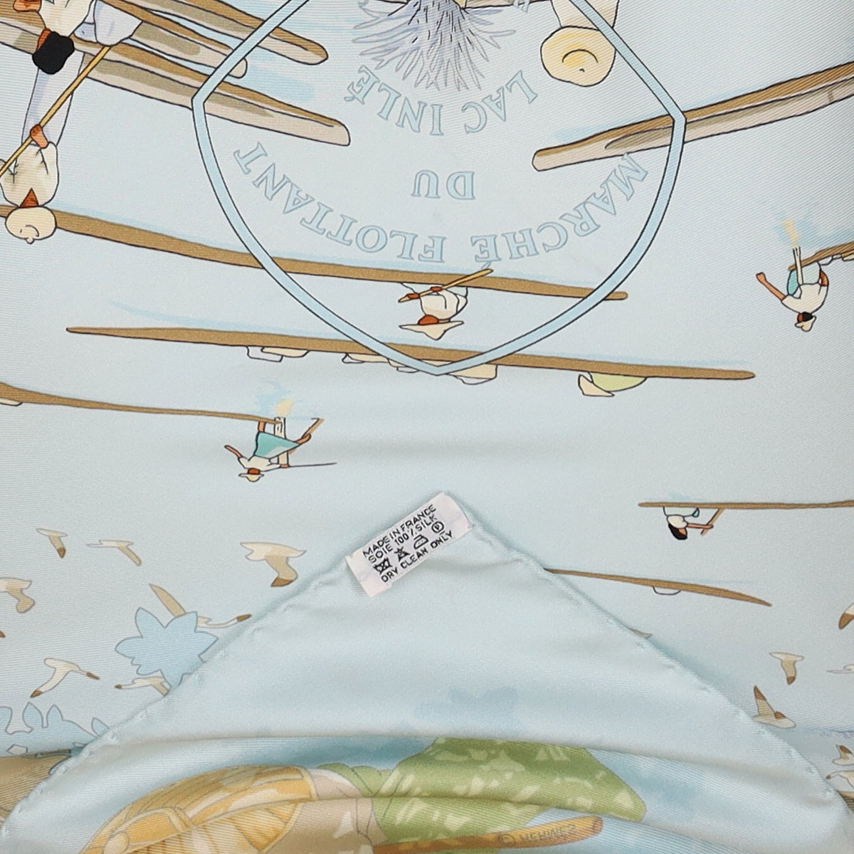 Pristine Hermès Marche Flottant du Lac Inlé Silk Scarf