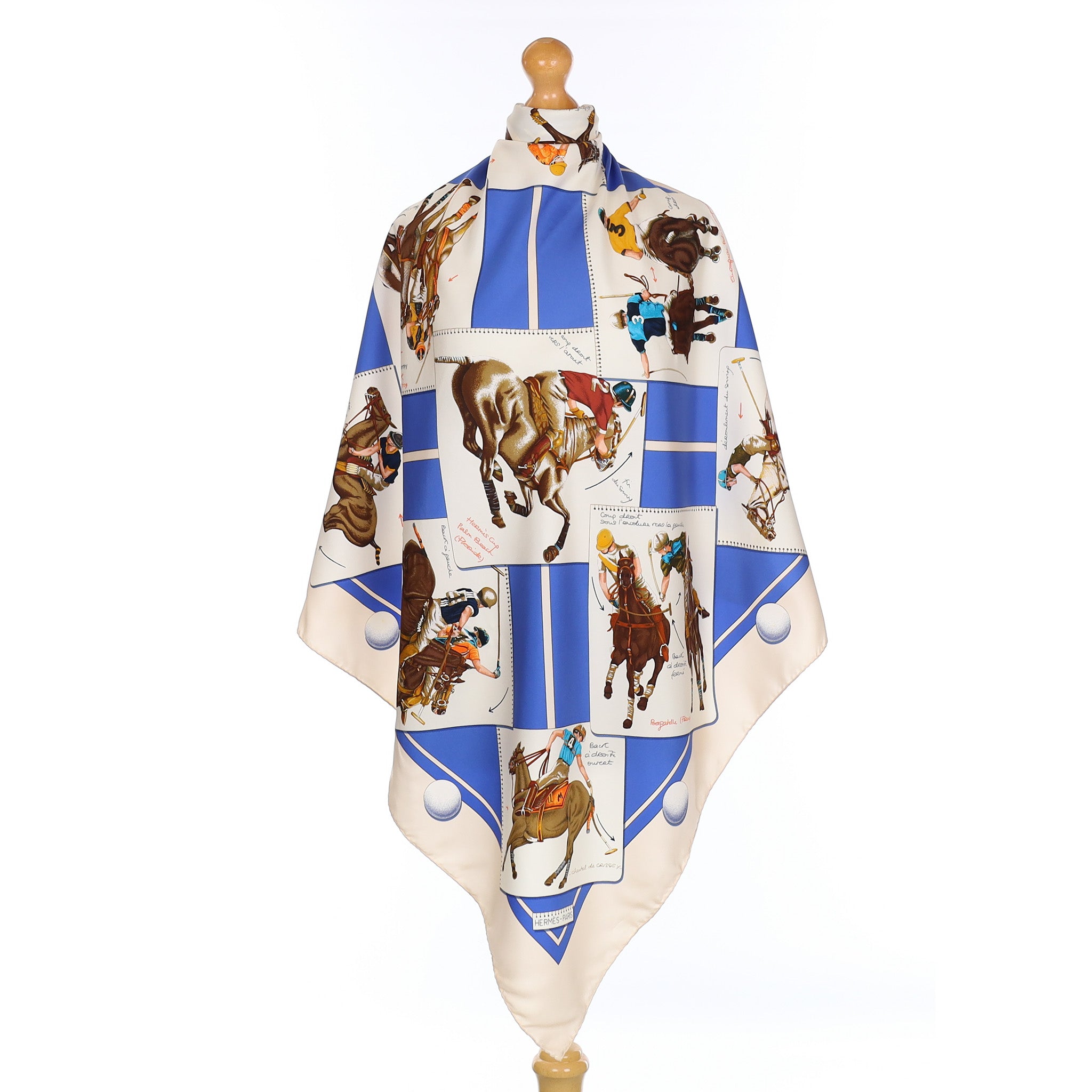 Hermès Cup Palm Beach Vintage Silk Scarf