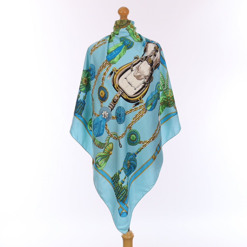 Frontaux et Cocardes Hermès Silk Scarf