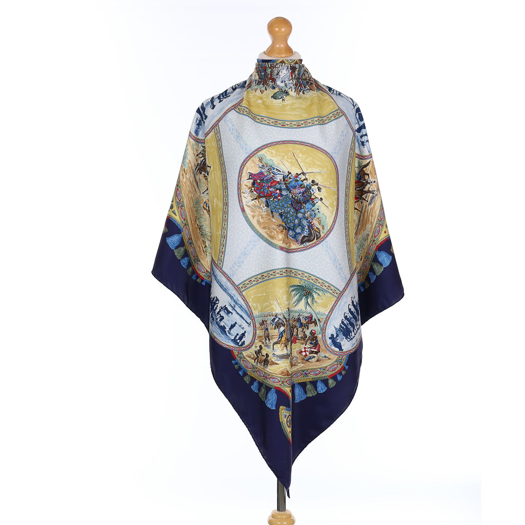 Hermès Cavaliers Peuls Silk Scarf