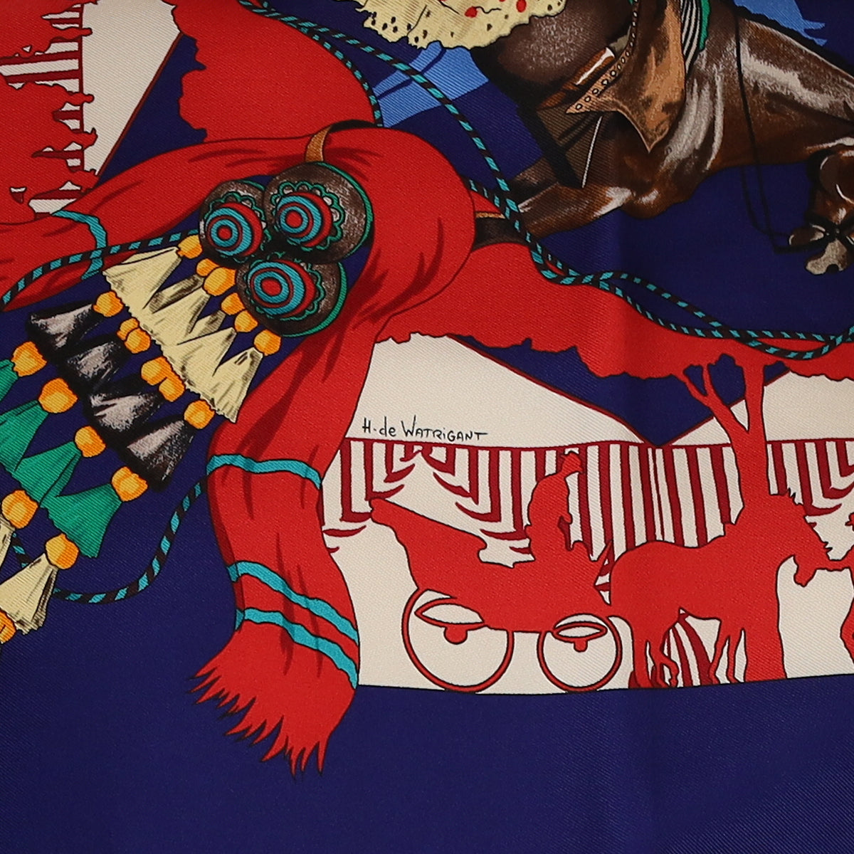 Pristine Boxed Hermès Feria de Sevilla Vintage Silk Scarf