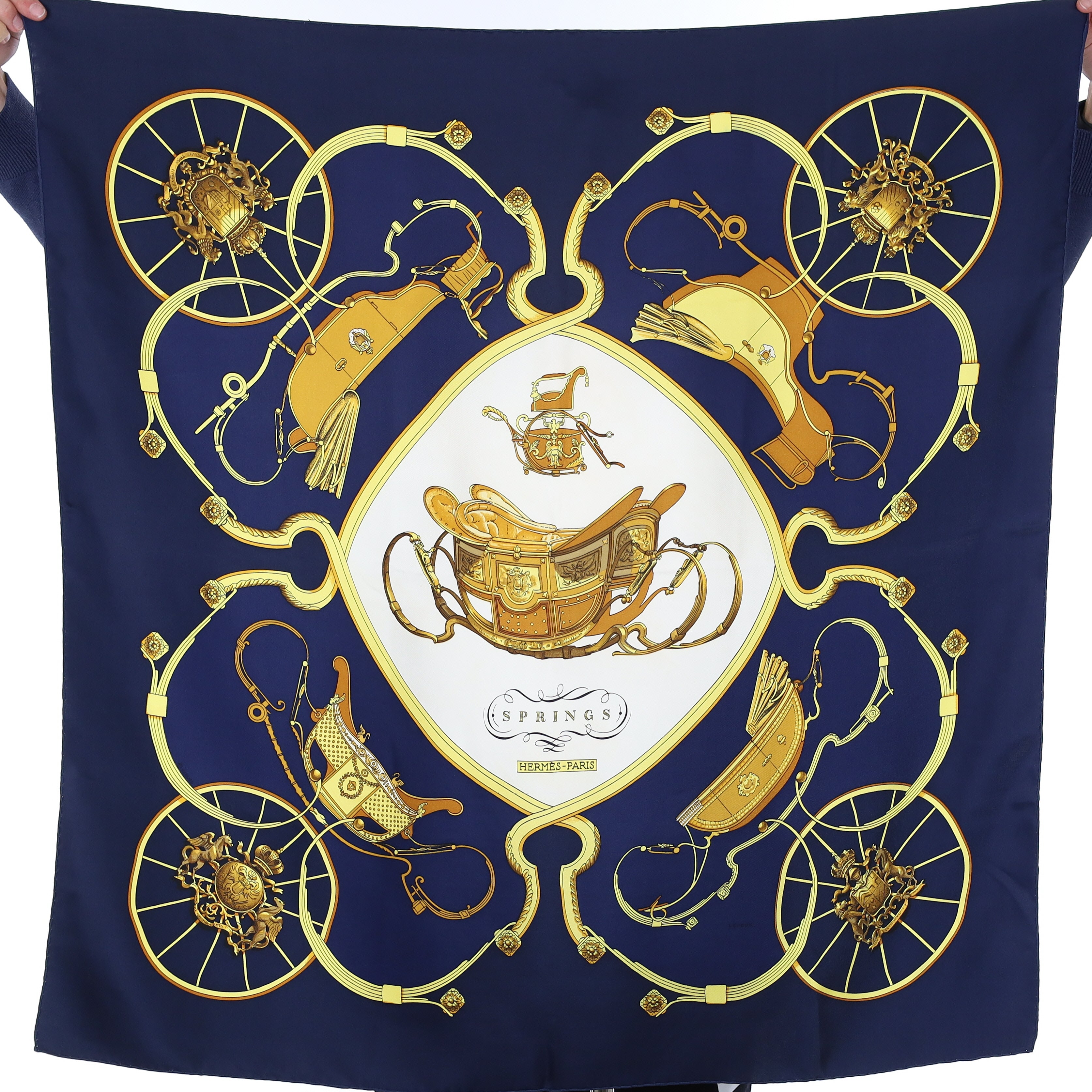 Hermès Springs Silk Scarf
