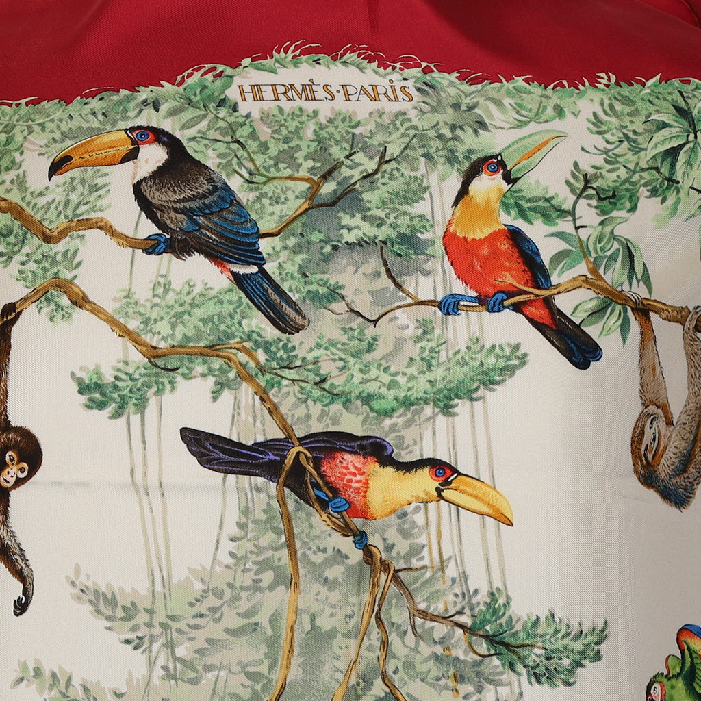 Hermès Equateur Vintage Silk Scarf Quite Rare