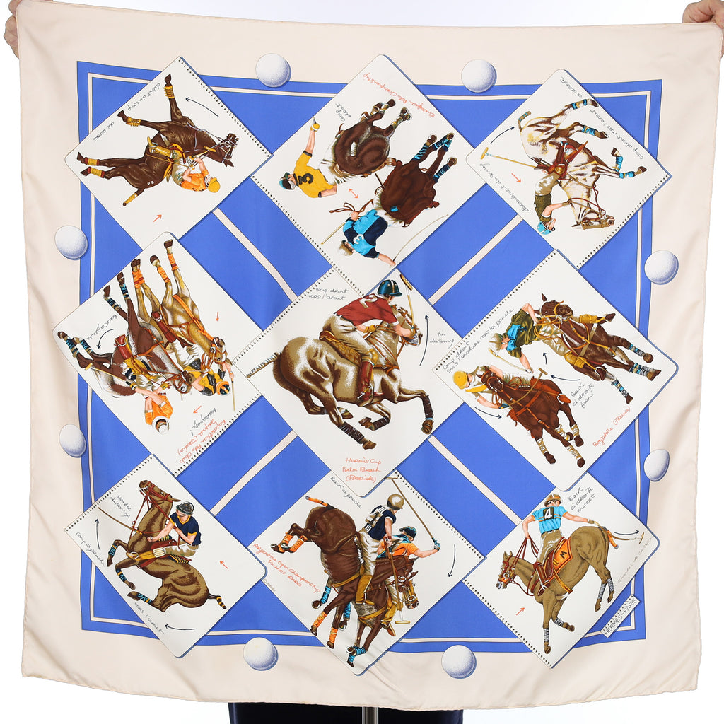 Hermès Cup Palm Beach Vintage Silk Scarf