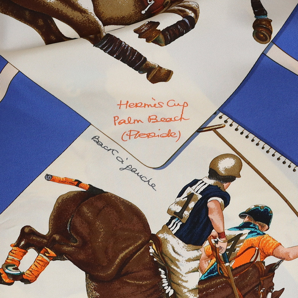 Hermès Cup Palm Beach Vintage Silk Scarf