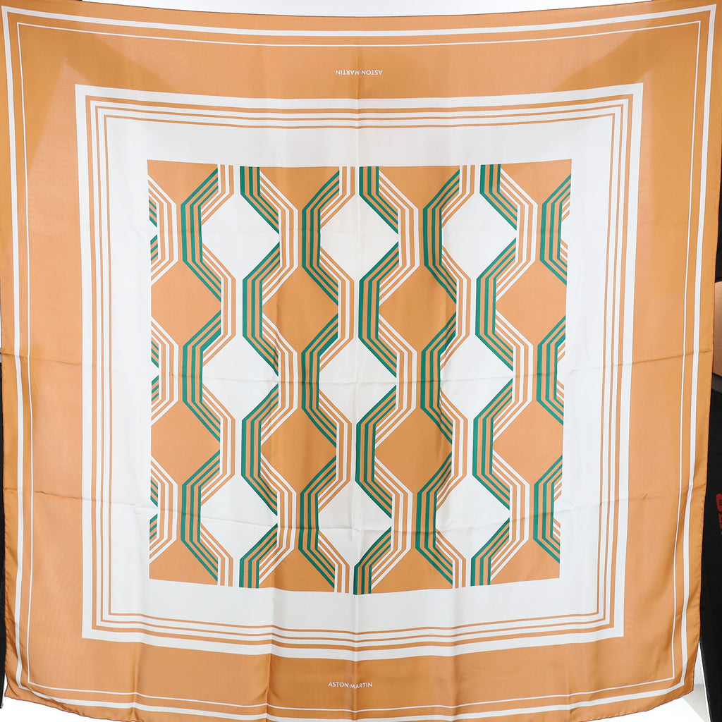 Brand New Boxed Aston Martin Silk Scarf