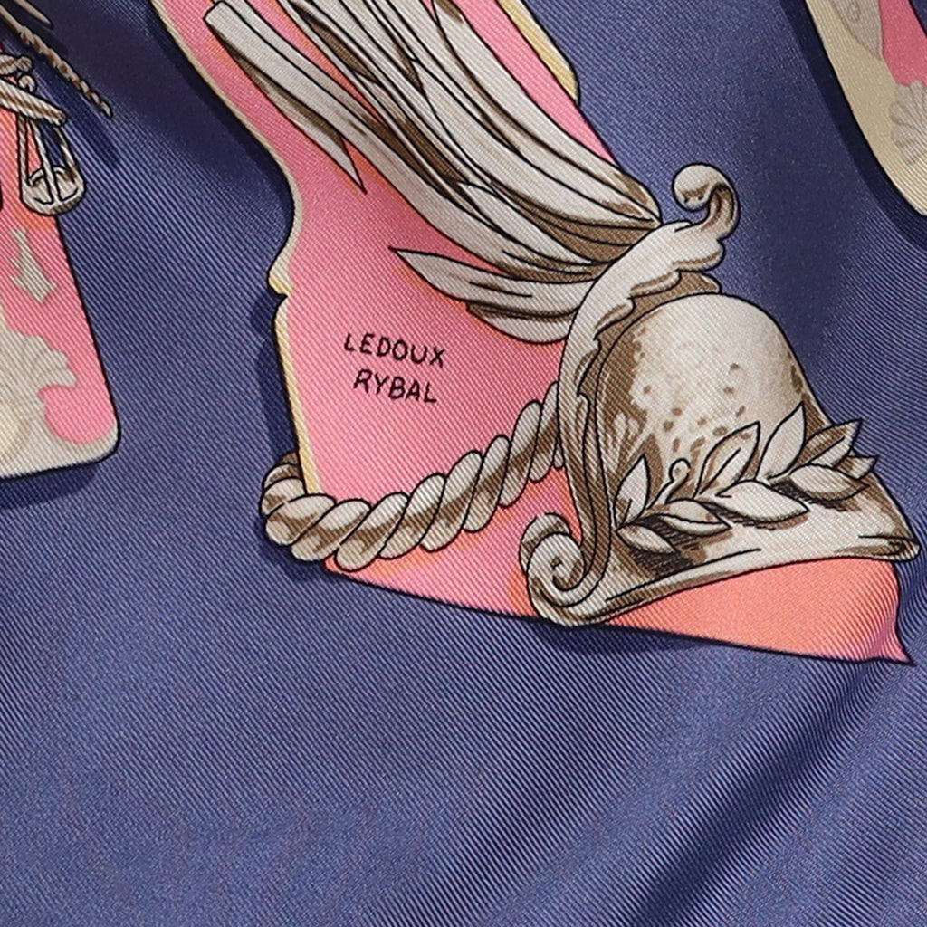 Hermès La Marine à Rames Vintage Silk Scarf Quite Rare