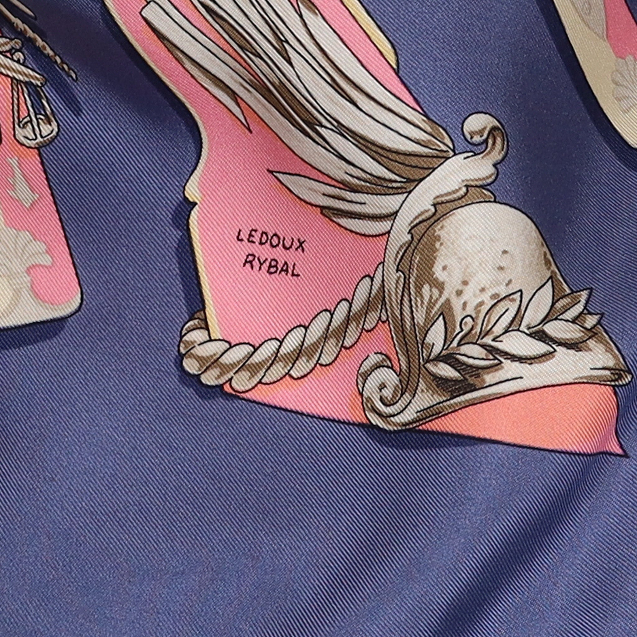 Hermès La Marine à Rames Vintage Silk Scarf Quite Rare