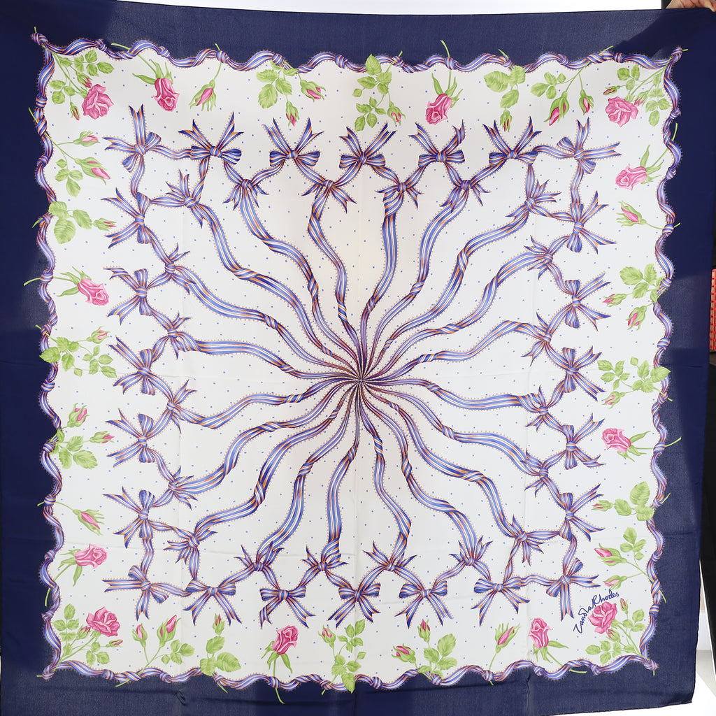 Brand New Boxed Zandra Rhodes Silk Scarf