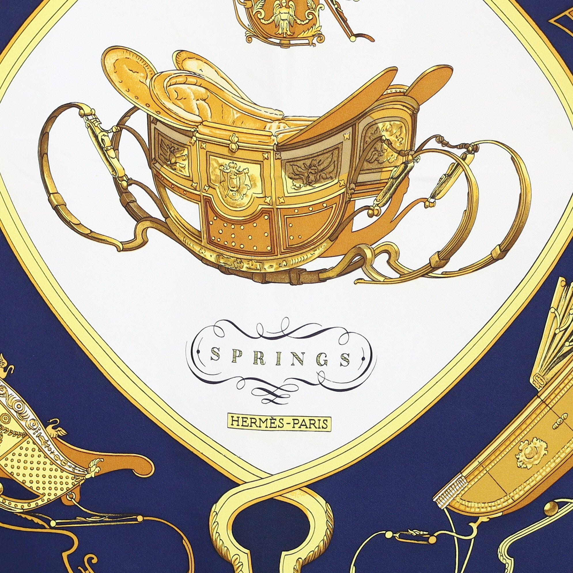 Hermès Springs Silk Scarf