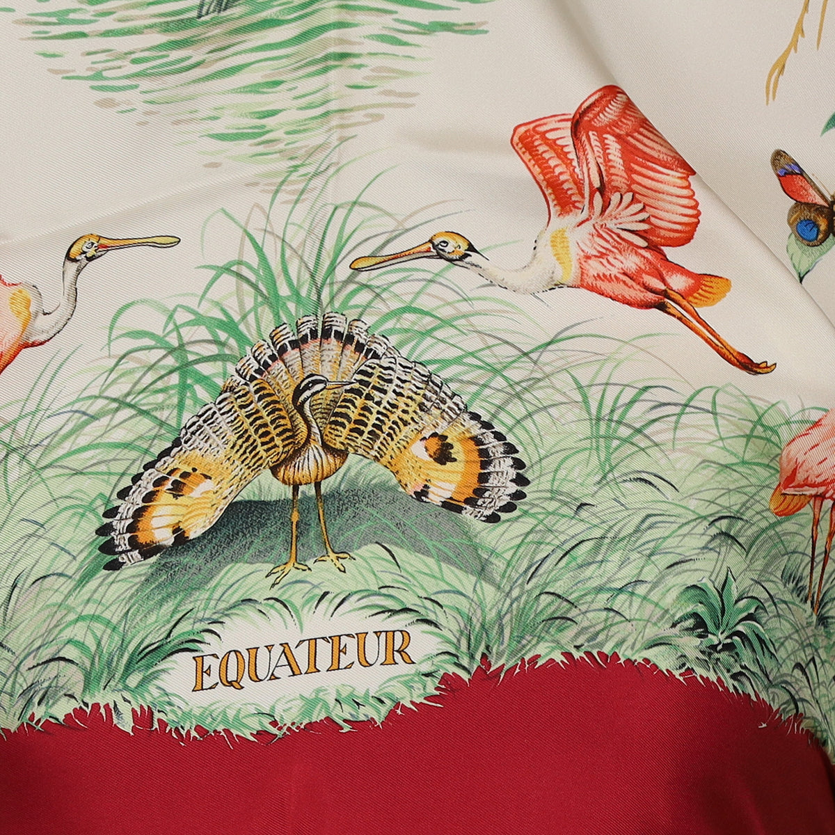 Hermès Equateur Vintage Silk Scarf Quite Rare