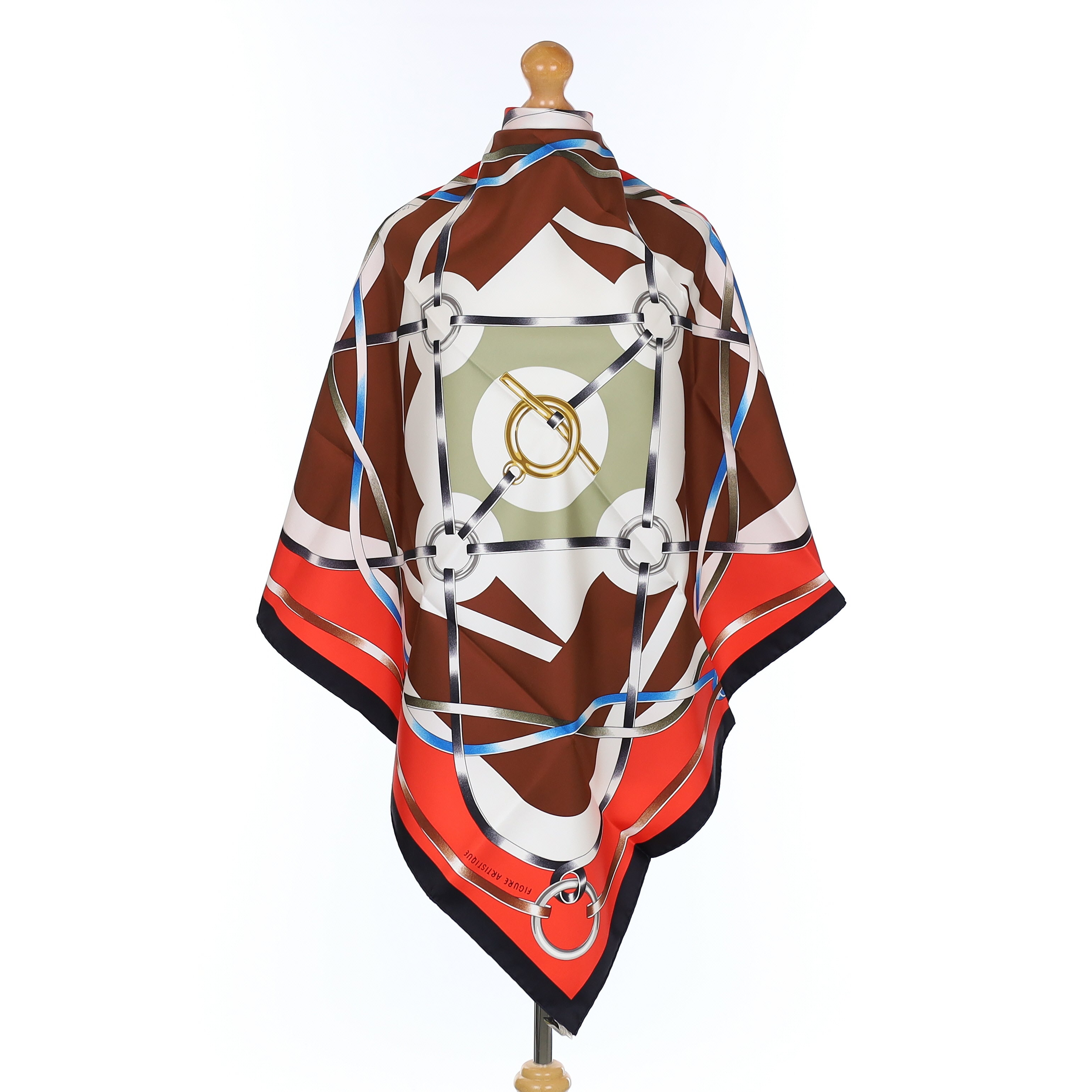 Brand New Boxed Hermès Figure Artistique Silk Scarf