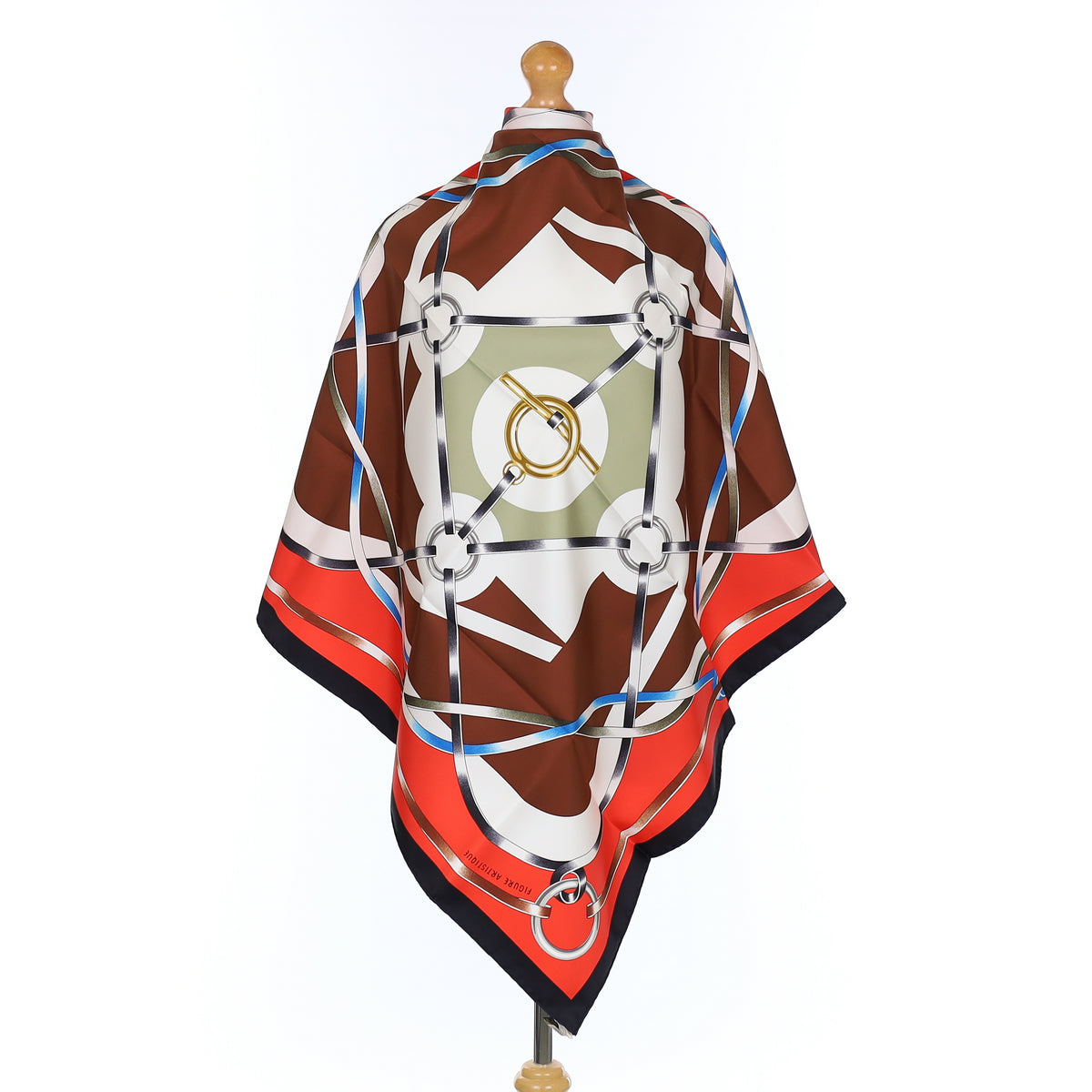 Brand New Boxed Hermès Figure Artistique Silk Scarf
