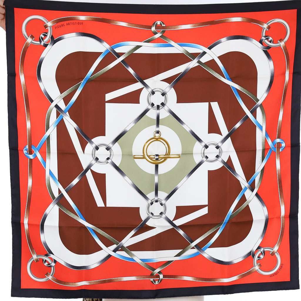Brand New Boxed Hermès Figure Artistique Silk Scarf