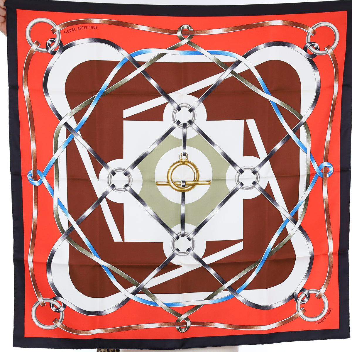 Brand New Boxed Hermès Figure Artistique Silk Scarf