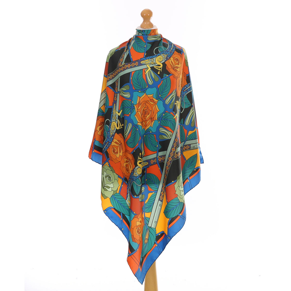 Furious Goose Guns and Roses Silk Scarf