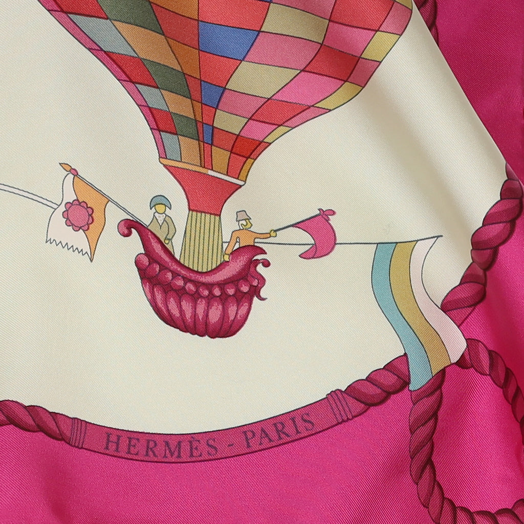 Hermès Les Folies du Ciel Vintage Silk Scarf