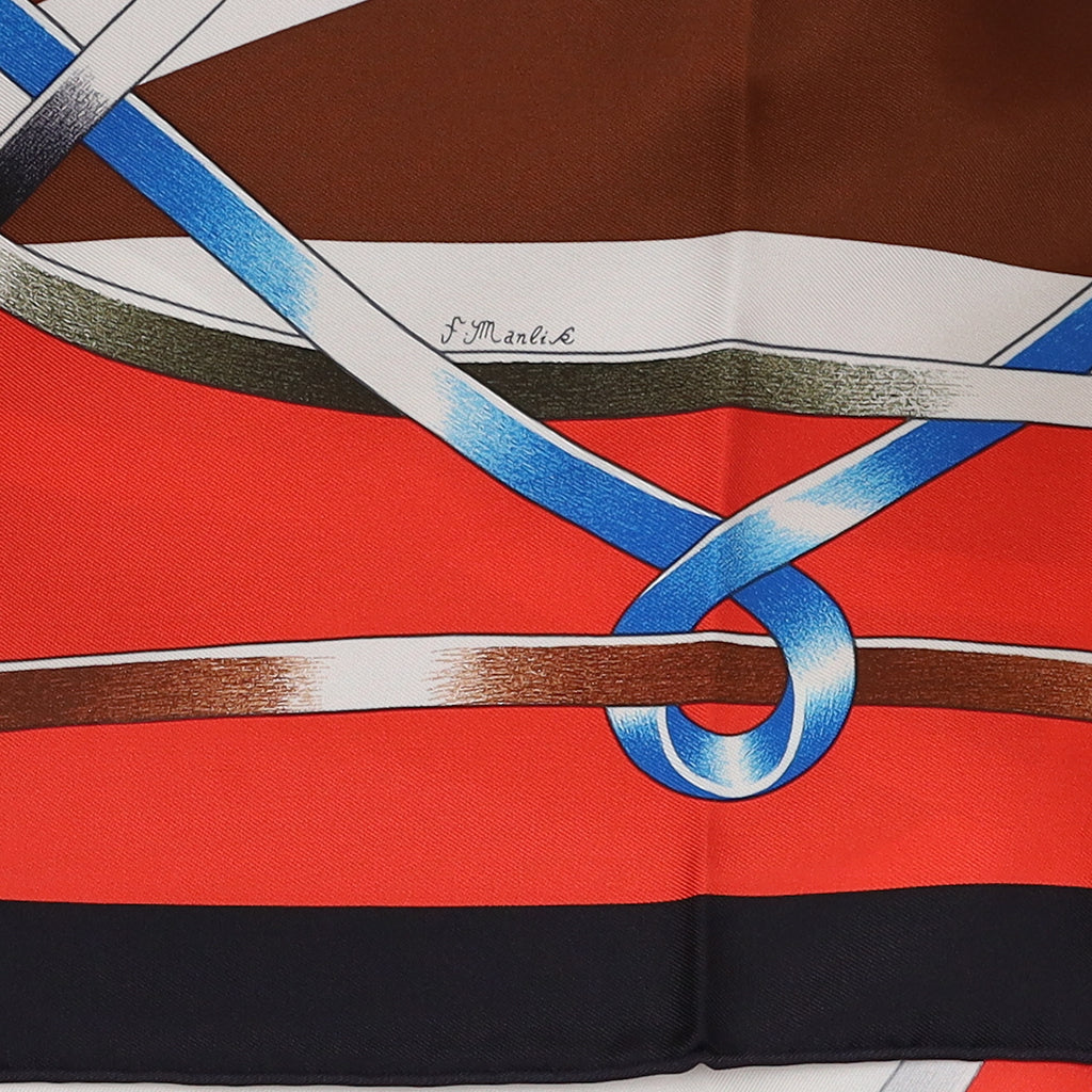 Brand New Boxed Hermès Figure Artistique Silk Scarf