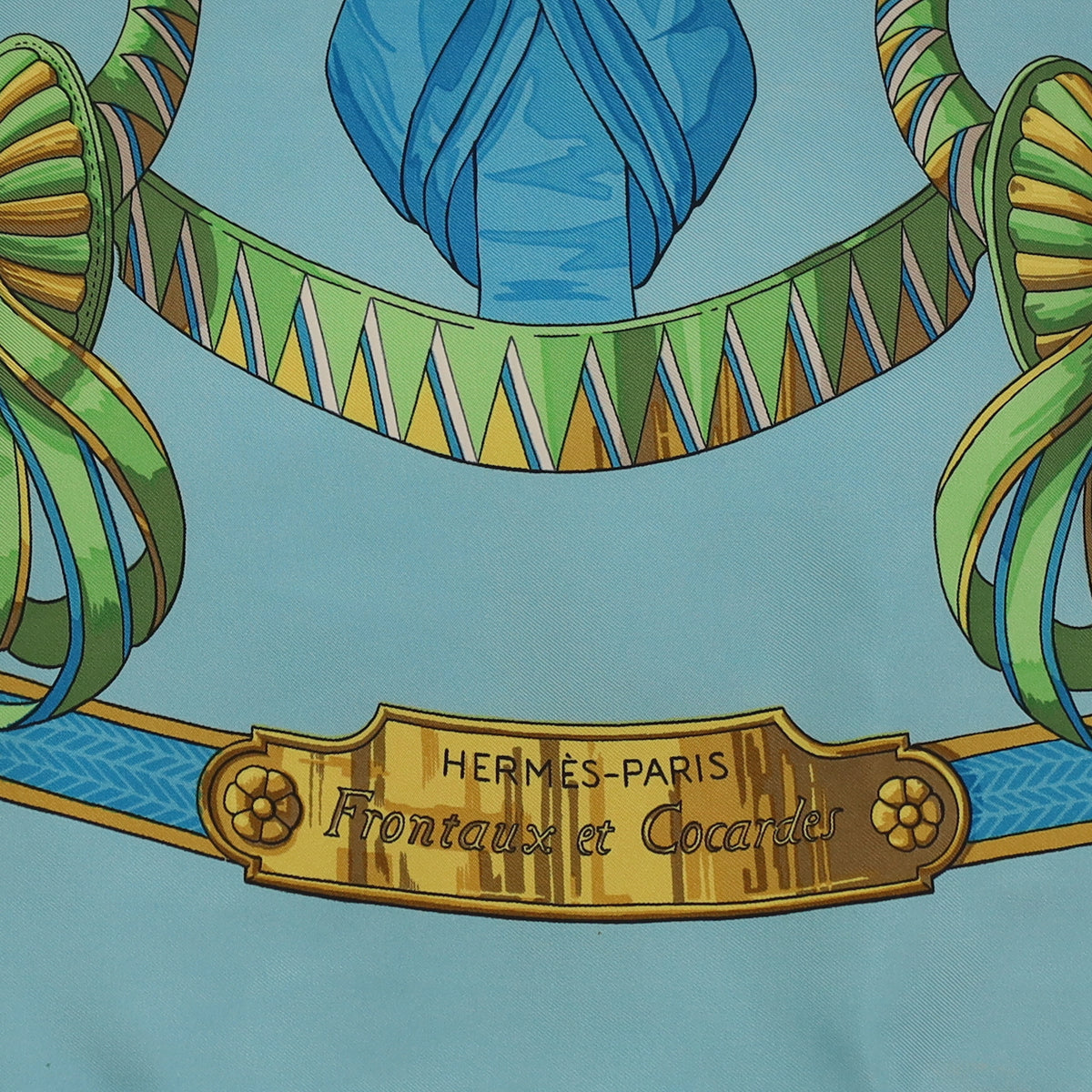 Frontaux et Cocardes Hermès Silk Scarf