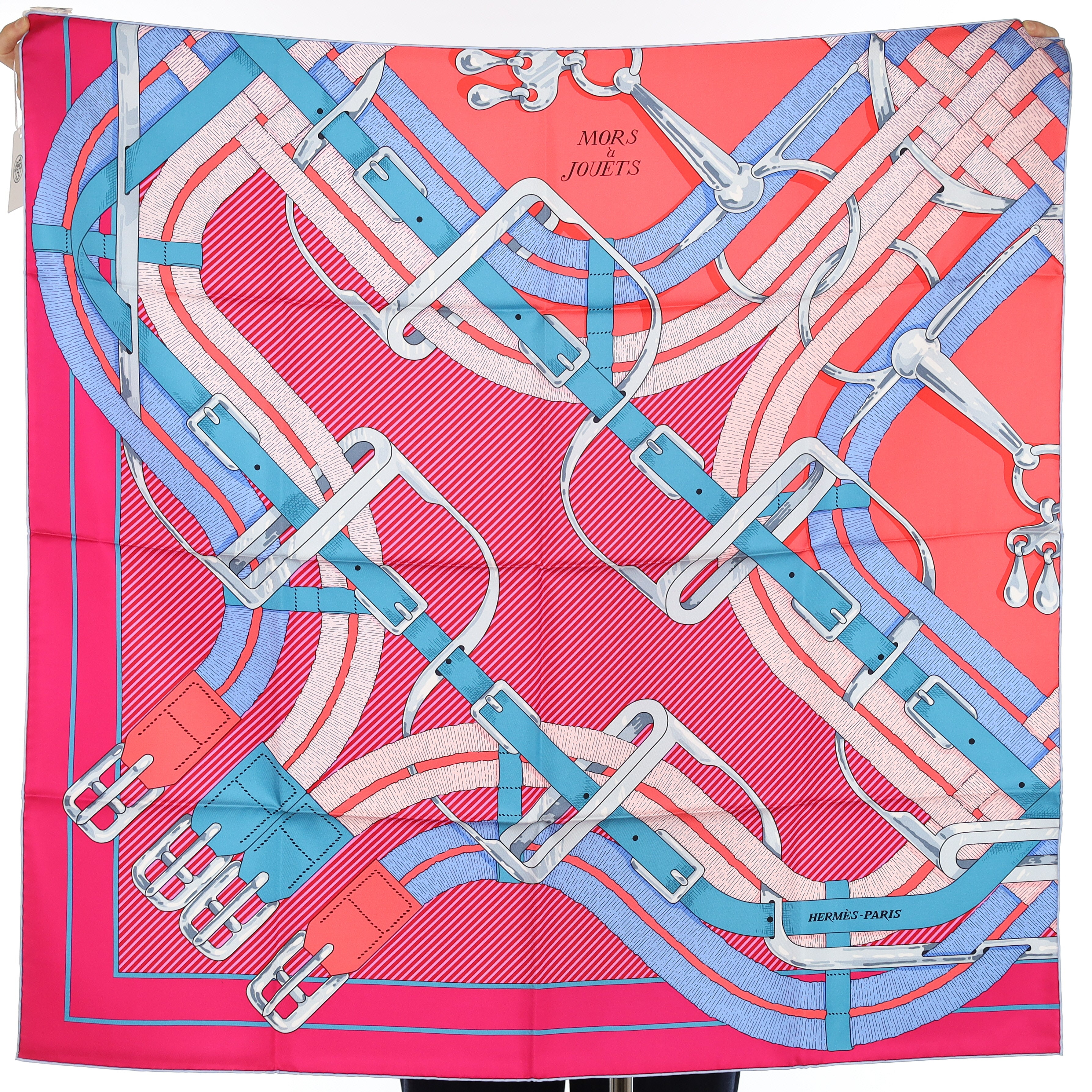 Brand New Boxed Hermès Mors à Jouets Silk Scarf