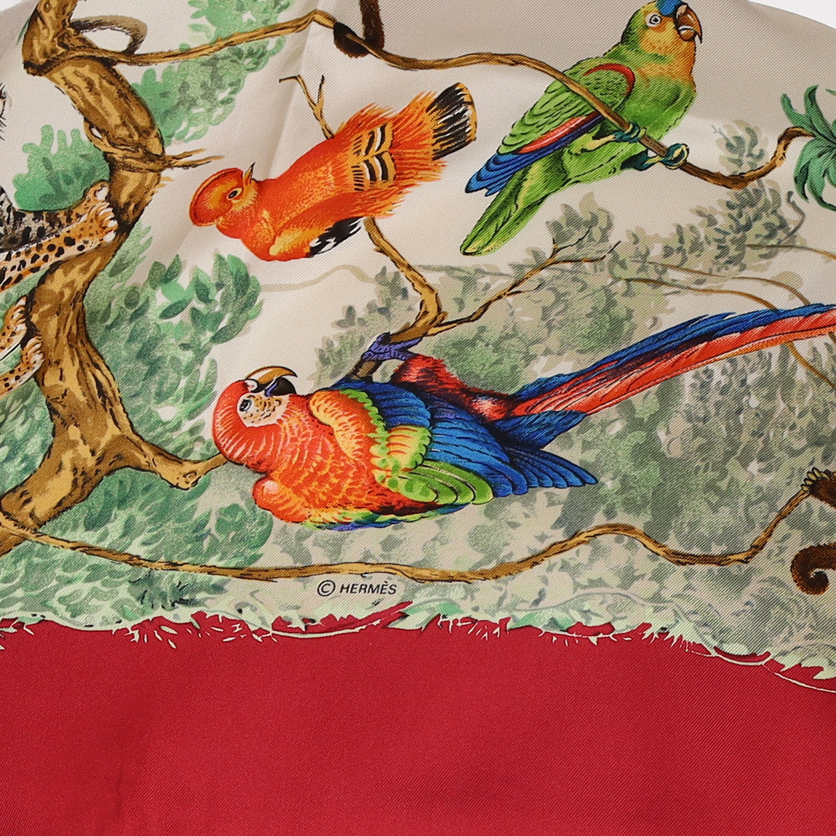 Hermès Equateur Vintage Silk Scarf Quite Rare