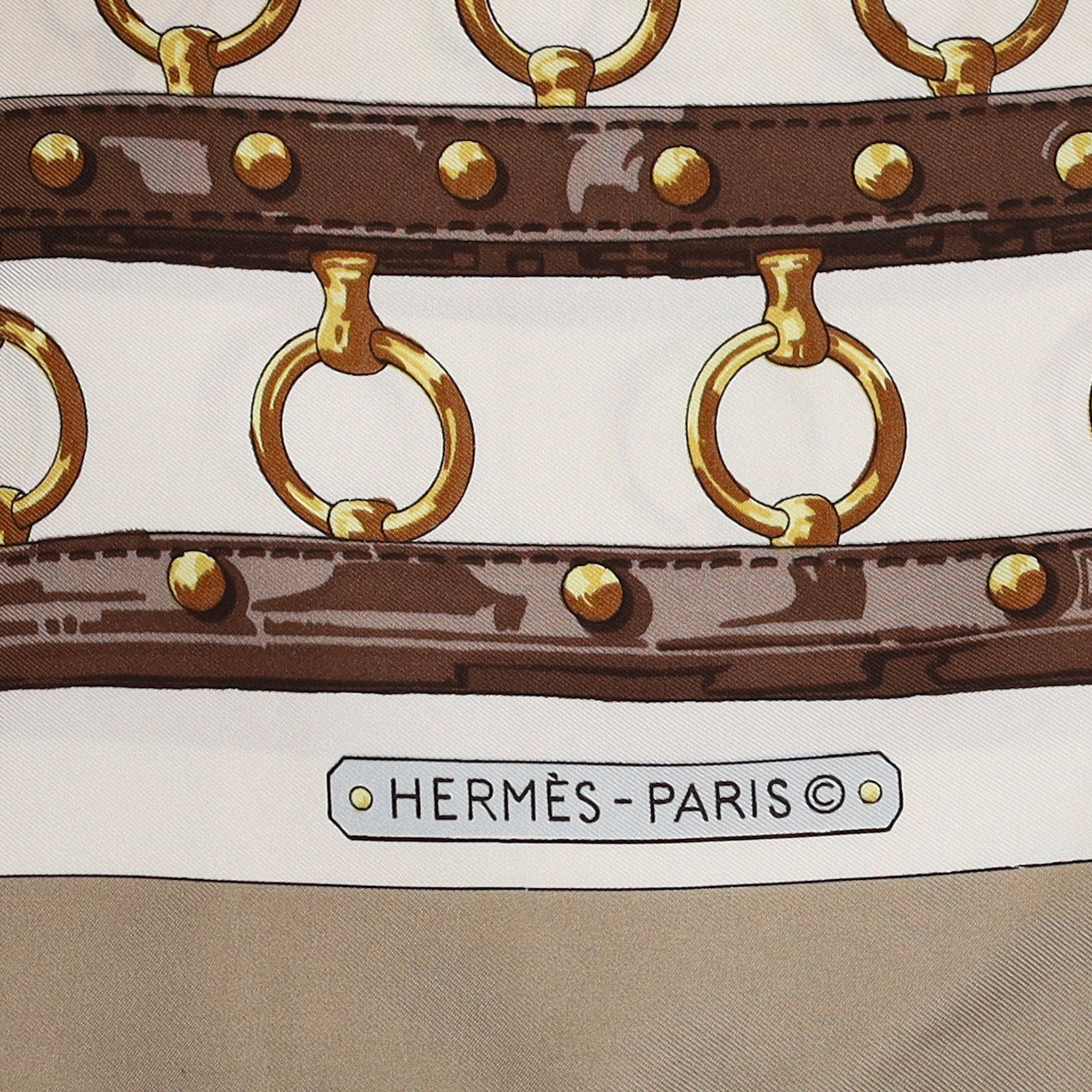 Hermès Aux Champs Vintage Silk Scarf