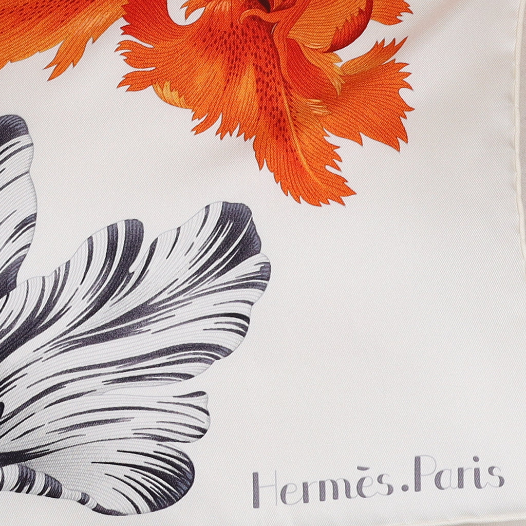 Brand New Boxed Hermès Tulipomanie Silk Scarf