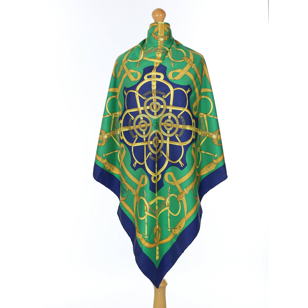 Hermès Eperon d'or Silk Scarf