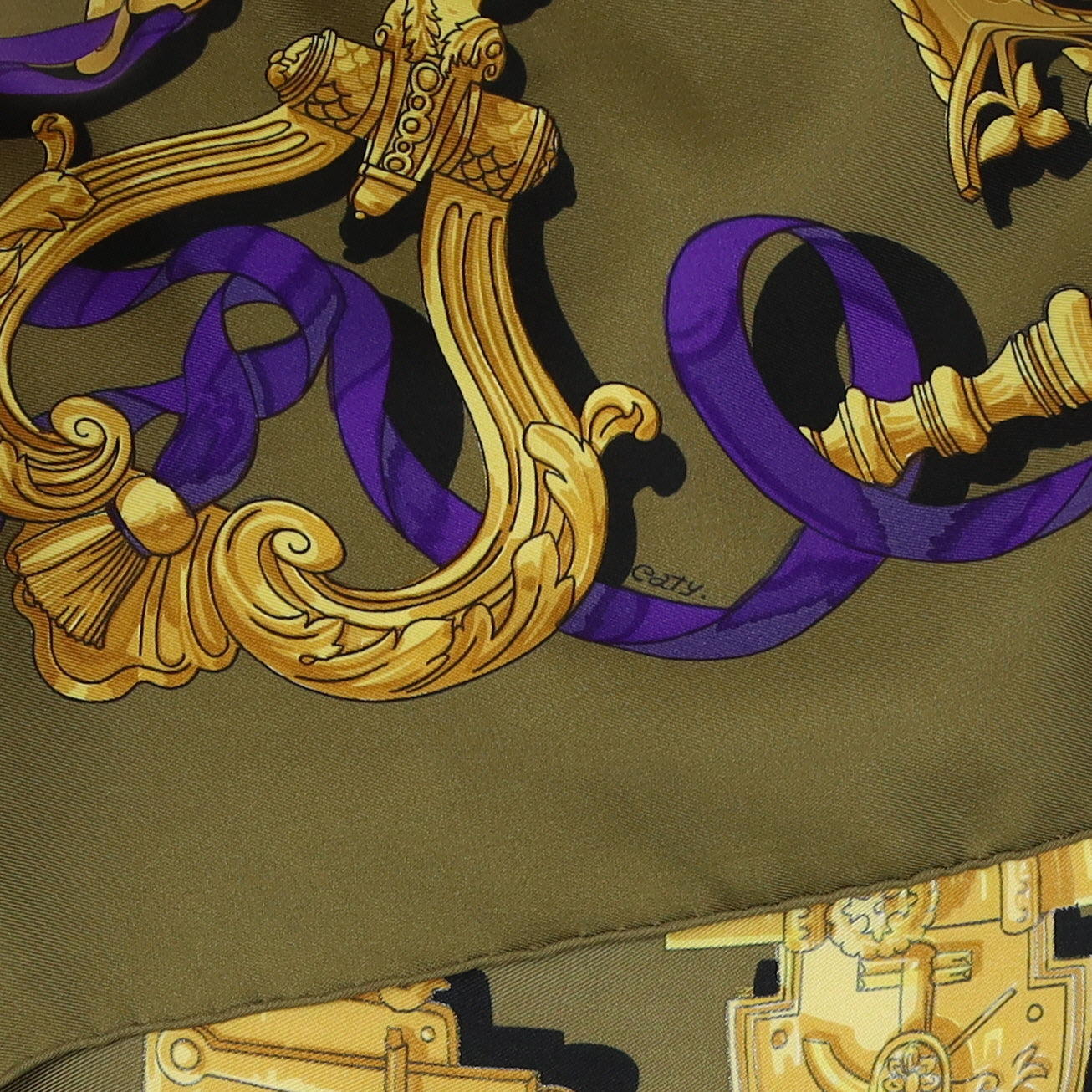 Hermès Ferronnerie Silk Scarf