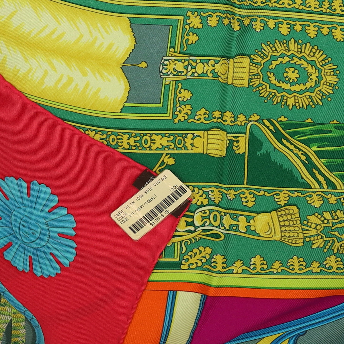 Brand New Boxed Hermès Coach ‘70’ Silk Scarf