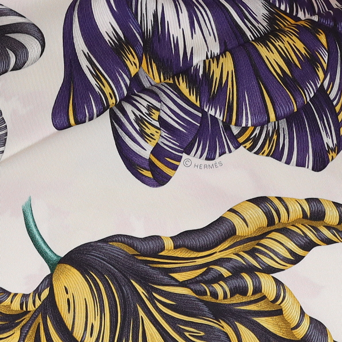 Brand New Boxed Hermès Tulipomanie Silk Scarf