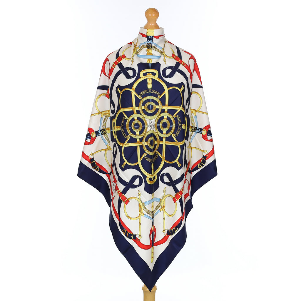 Hermès Eperon d'Or Silk Scarf