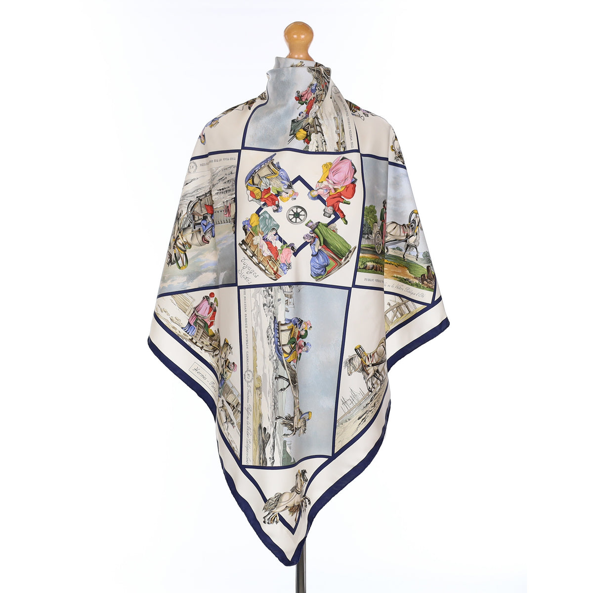 Hermès Voyages Slaves Silk Scarf Rare