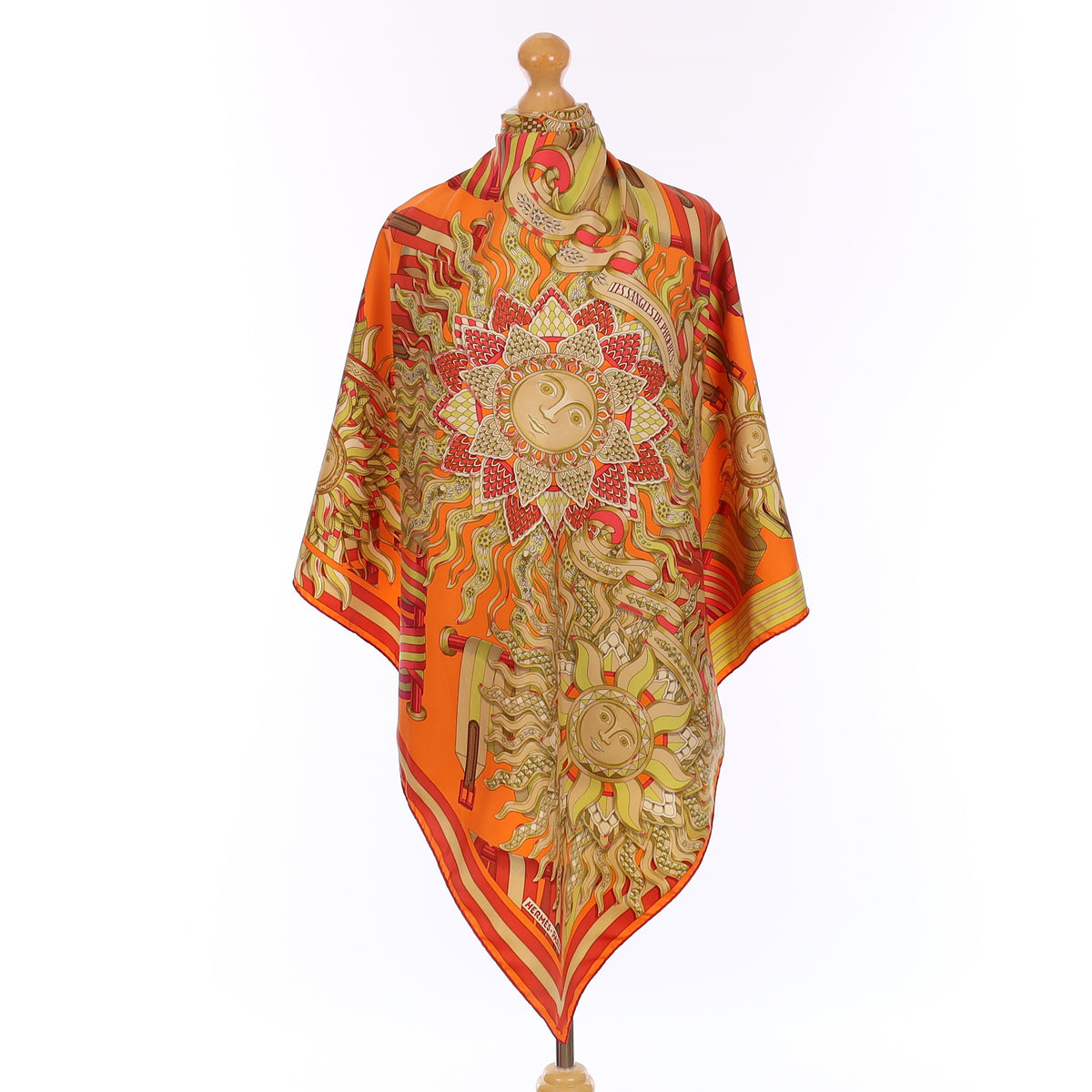 Les Sangles de Phoebus Hermès Silk Scarf Rare