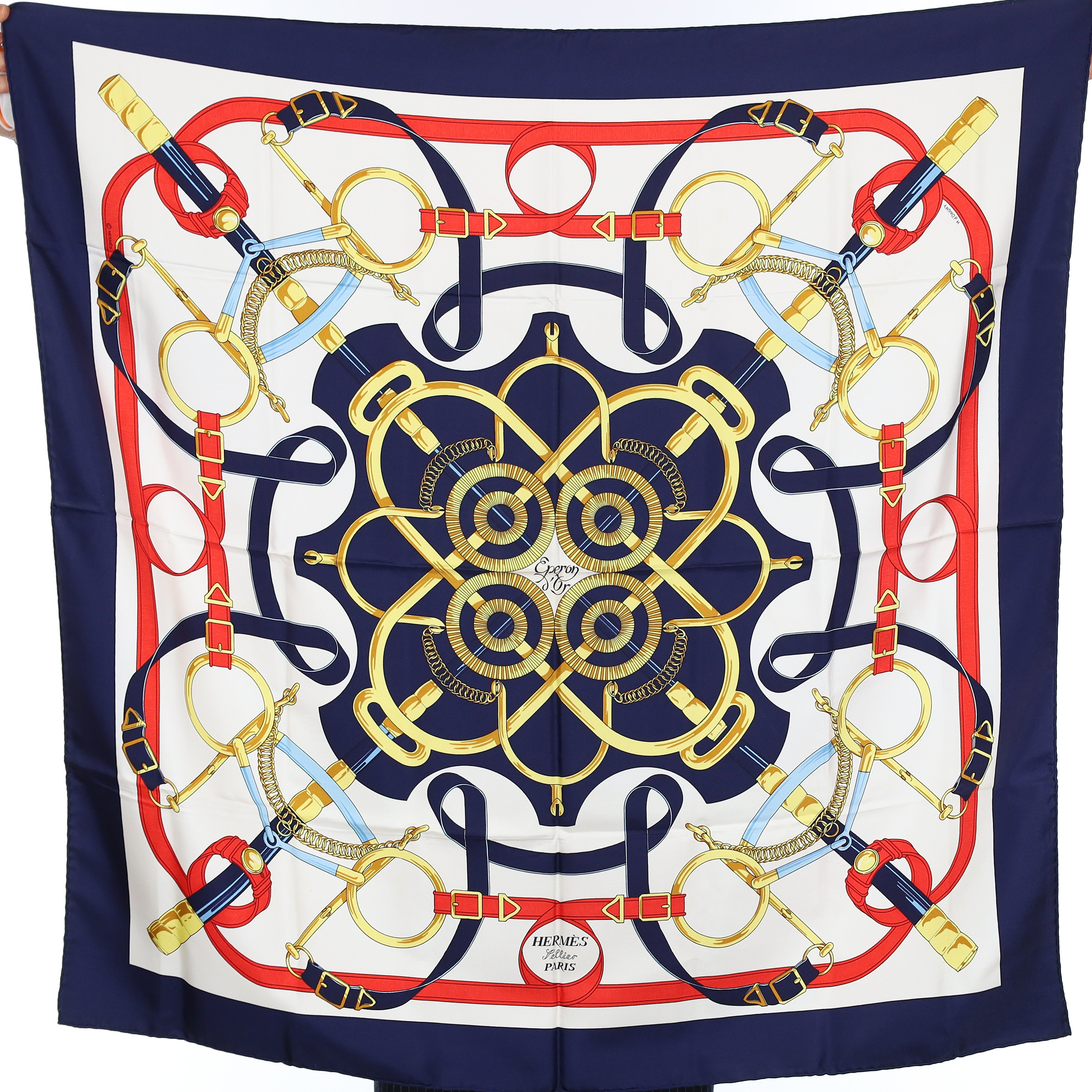 Hermès Eperon d'Or Silk Scarf