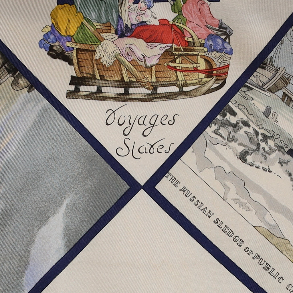 Hermès Voyages Slaves Silk Scarf Rare