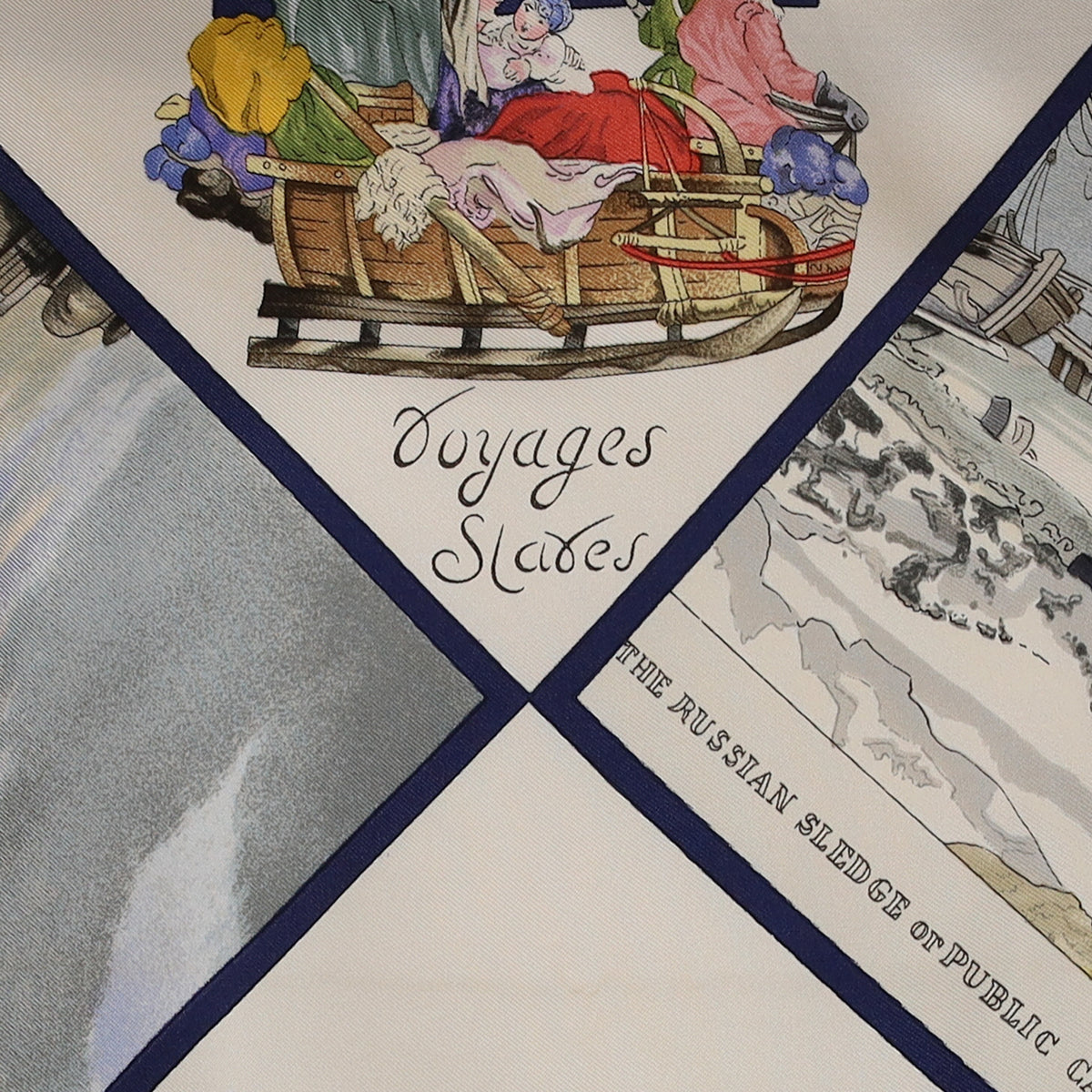 Hermès Voyages Slaves Silk Scarf Rare