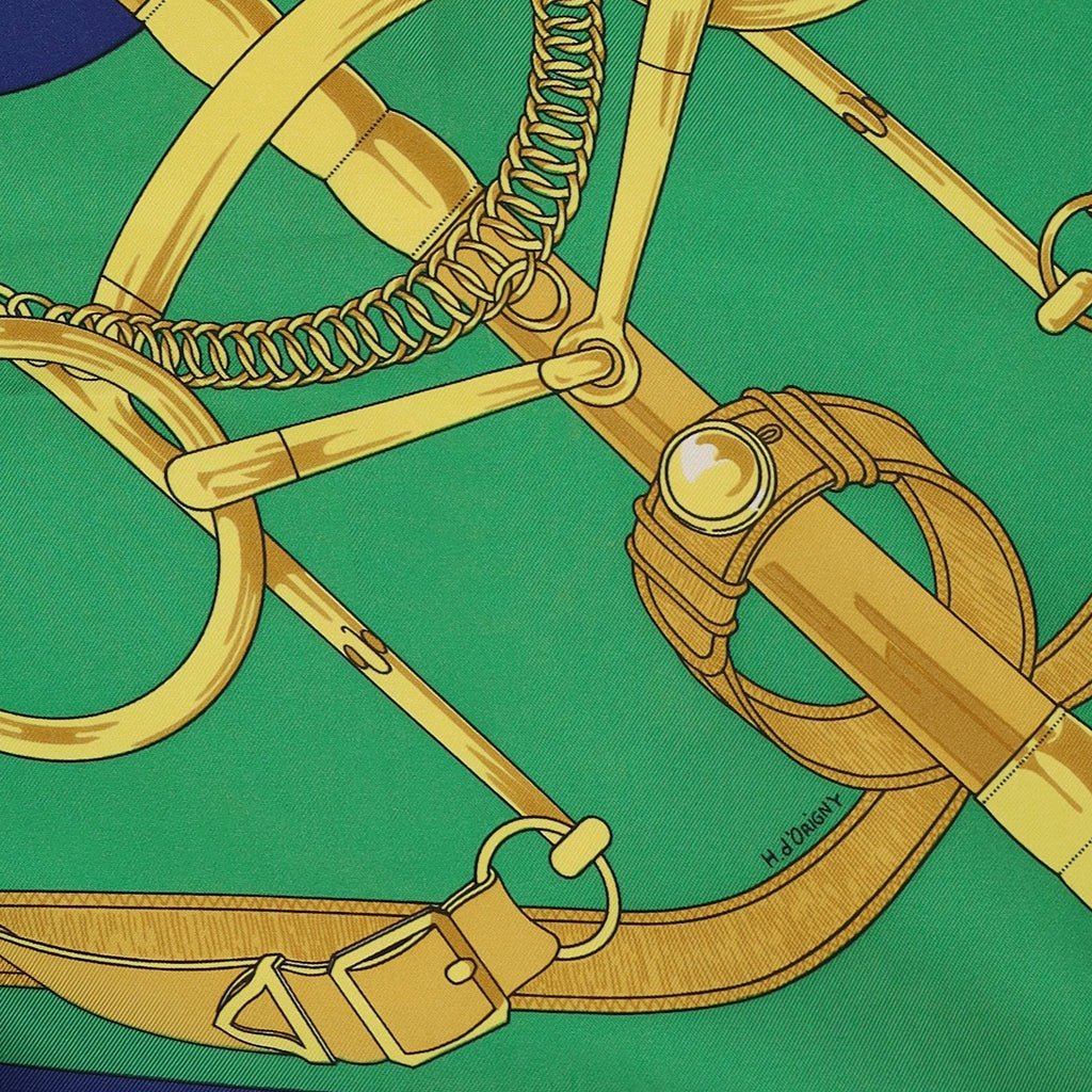 Hermès Eperon d'or Silk Scarf