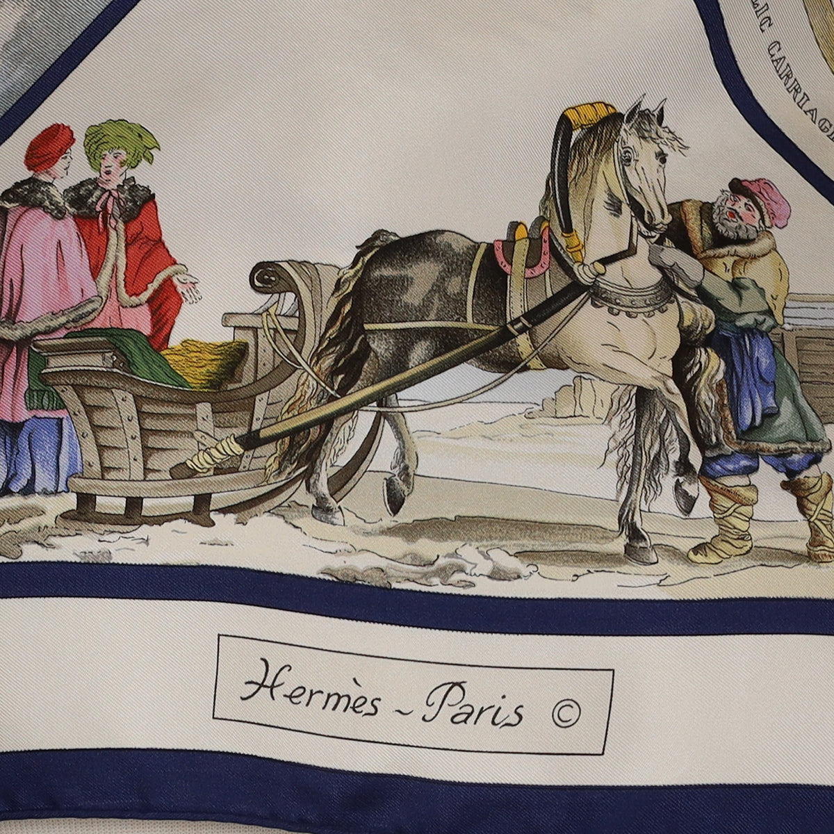 Hermès Voyages Slaves Silk Scarf Rare