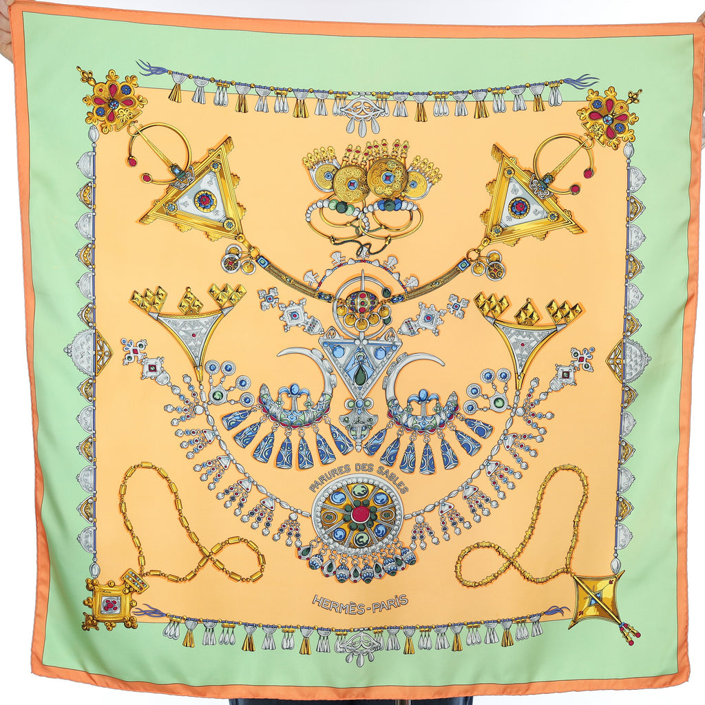 Hermès Parures des Sables Silk Scarf