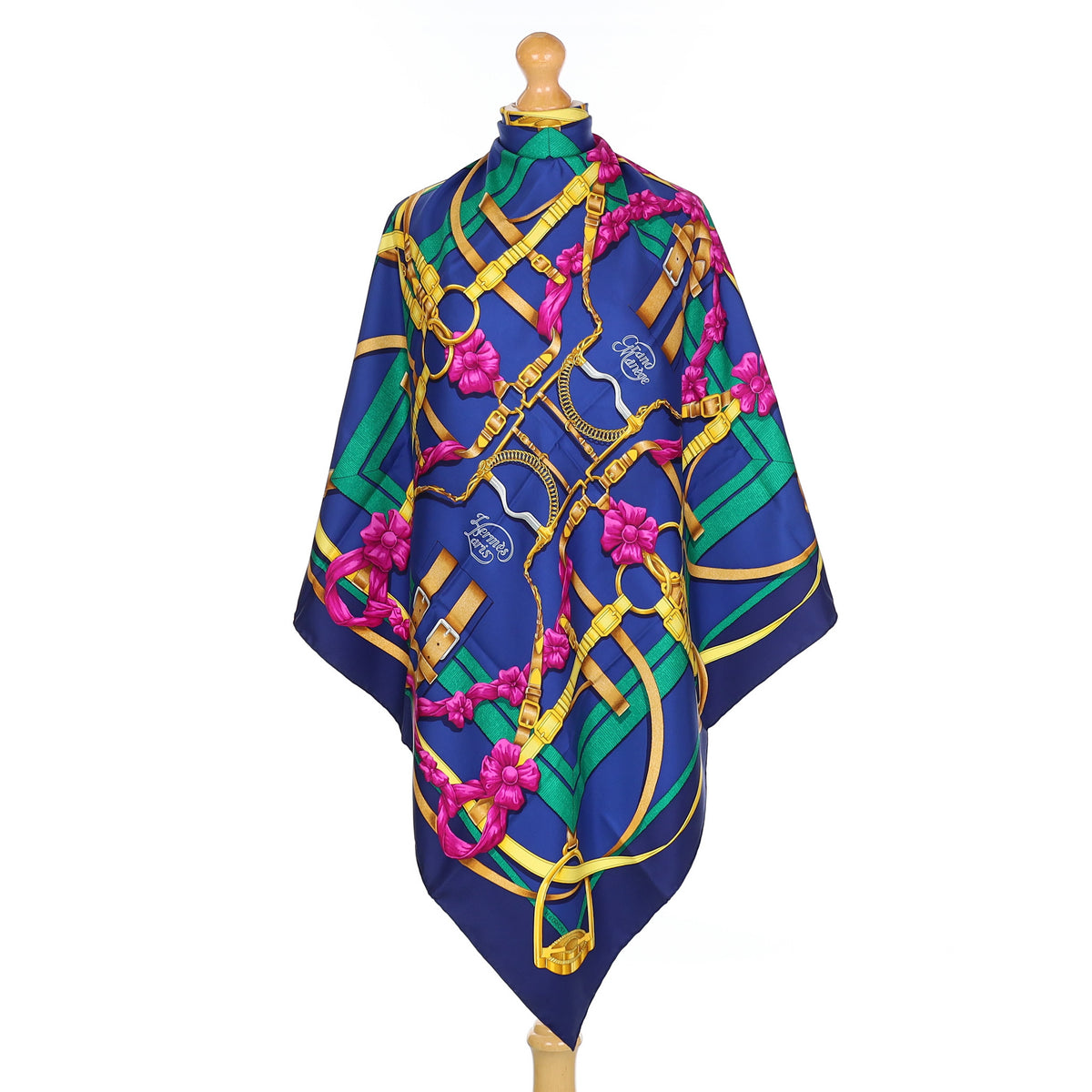 Pristine Hermès Grand Manège Silk Scarf