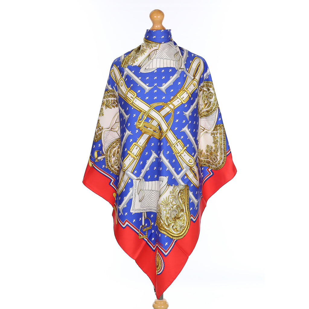Hermès Selles a Housse Silk Scarf