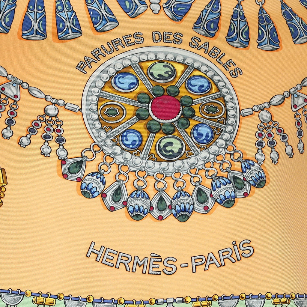 Hermès Parures des Sables Silk Scarf