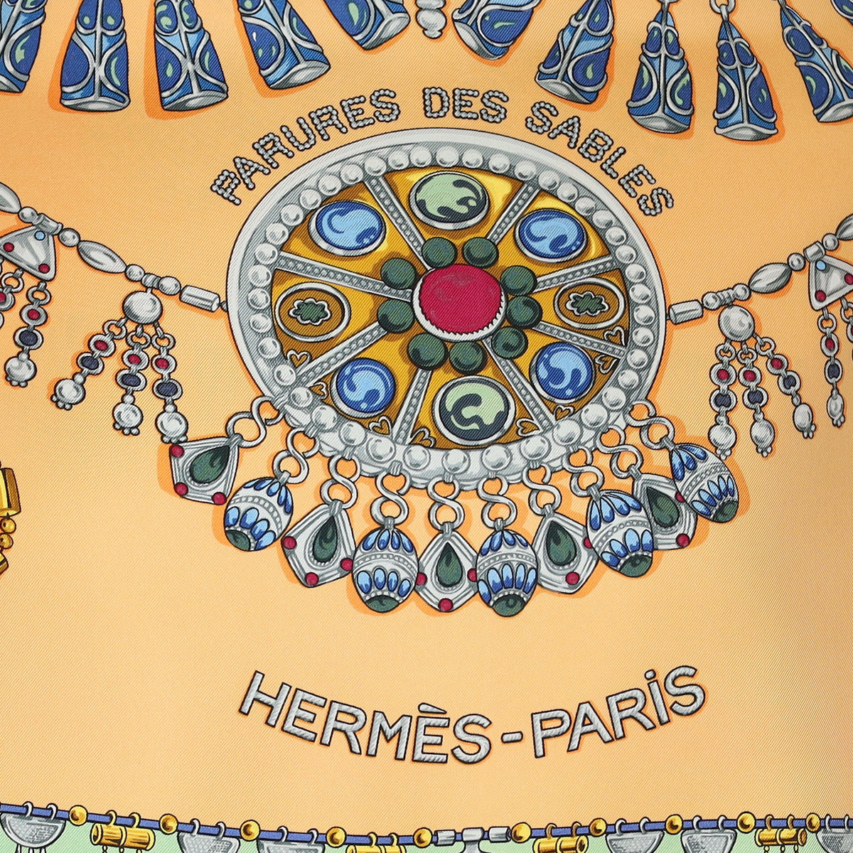 Hermès Parures des Sables Silk Scarf